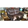 Image 1 : LEATHER DOUBLE RECLINER