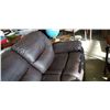 Image 3 : LEATHER DOUBLE RECLINER