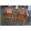 Image 1 : 2 LEATHER CHAIRS