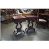Image 10 : PAIR OF ANTIQUE HARP SIDE TABLES