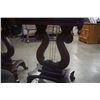 Image 6 : PAIR OF ANTIQUE HARP SIDE TABLES