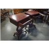 Image 9 : PAIR OF ANTIQUE HARP SIDE TABLES