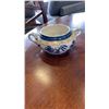 Image 2 : LOT OF BLUE WHITE CHURCHILL ENGLAND CUPS AND SAUCERS