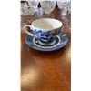 Image 9 : LOT OF BLUE WHITE CHURCHILL ENGLAND CUPS AND SAUCERS