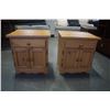 Image 2 : PAIR OF PINE NIGHTSTANDS