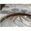 Image 3 : VINTAGE BRASS 20 INCH PORTHOLE W/ REPLACEMENT PLEXI GLASS INSERT