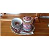 Image 1 : EASTERN TRAY WITH TEAPOT AND BOWLS