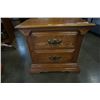 Image 3 : PAIR OF OAK 2 DRAWER NIGHTSTANDS