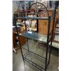 Image 4 : BLACK METAL AND GLASS SHELF