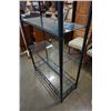 Image 5 : BLACK METAL AND GLASS SHELF