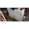 Image 1 : WHITE TWIN SIZE STORAGE HEADBOARD