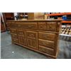 Image 2 : OAK 9 DRAWER DRESSER