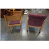 Image 6 : 2 WOOD FRAMED CHAIRS