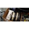 Image 2 : BOX OF ICE SHAVER,SNOCONE MAKER AND POTS AND FRYING PANS WITH ROASTER