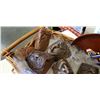 Image 3 : Basket of carved collectibles