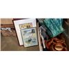 Image 2 : TOTE OF ESTATE GOODS, 2 LARGE CERAMIC PITCHERS