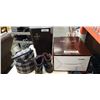 Image 1 : 2 Macallan liquor display cases with hook on travel basket and boots