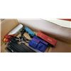 Image 3 : Box of model train track and cars