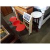 Image 1 : VINTAGE KIDS STOOL AND METAL FOLDING STOOL