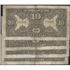 Image 2 : Set of 4 Central Bank of China 1923 10 VF/EF