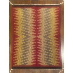 Unique Raised Outline Navajo Weaving