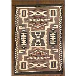 Navajo Storm Pattern Rug by Sally Yazzie.  Looks Bigger than the 52-inches by 36-inches that it is.