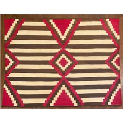 Vintage Navajo Chief’s Blanket 60-inches by 48-inches.