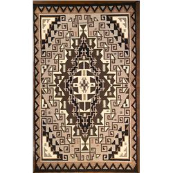 Masterful large Two Grey Hills Weaving 100-inches by 62-inches