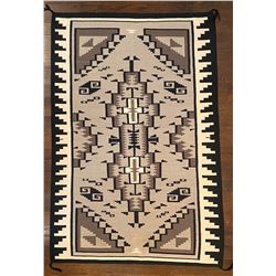 Large Two Grey Hills Rug 79-inches by 52 ½-inches.