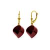 Image 1 : Genuine 30.5 ctw Ruby Earrings 14KT Yellow Gold - REF-44T4A