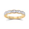 Image 1 : 1/3 CTW Womens Round Diamond Band Ring 14kt Yellow Gold - REF-43Y2N