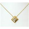 Image 1 : 2034 14K Gold Necklace w/ Diamonds Pendant