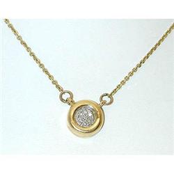 1288 14K Gold Neckace w/ Diamonds