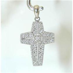 1027 14KW Gold Pendant w/ Diamonds