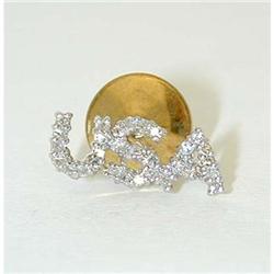 2024 10K Gold Pin w/ Diamonds
