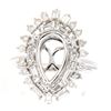 Image 1 : 1.07 CTW Diamond Semi Mount Ring 14K White Gold - REF-116N5Y
