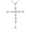Image 1 : 0.72 CTW Diamond Necklace 14K White Gold - REF-48X6R