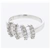 Image 1 : 0.85 CTW Diamond Ring 18K White Gold - REF-93M2F