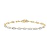 2 CTW Womens Round Diamond Fashion Bracelet 14kt Yellow Gold - REF-184V3Y