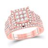 Image 1 : 1 CTW Round Diamond Bridal Wedding Ring 14kt Rose Gold - REF-112R4X