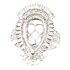 Image 1 : 1.66 CTW Diamond Semi Mount Ring 14K White Gold - REF-171H5M