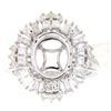 Image 1 : 1.01 CTW Diamond Semi Mount Ring 14K White Gold - REF-124Y2X