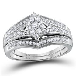 1/2 CTW Round Diamond Bridal Wedding Ring 10kt Yellow Gold - REF-54R5X