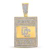 Image 1 : 3/4 CTW Mens Round Diamond Dream Chasers Charm Pendant 10kt Yellow Gold - REF-91W3H