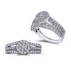 Image 1 : 1.4 CTW Diamond Ring 14K White Gold - REF-102F7N