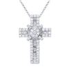 1.1 CTW Diamond Necklace 18K White Gold - REF-123H7M