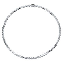 4.8 CTW Diamond Necklace 14K White Gold - REF-448M3F