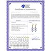 Image 2 : Genuine 5.32 ctw Tanzanite Earrings 14KT Yellow Gold - REF-75Y2F