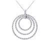 Image 1 : 1.5 CTW Diamond Necklace 14K White Gold - REF-91R5K