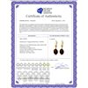 Image 2 : Genuine 6.25 ctw Garnet Earrings 14KT Yellow Gold - REF-44P3H